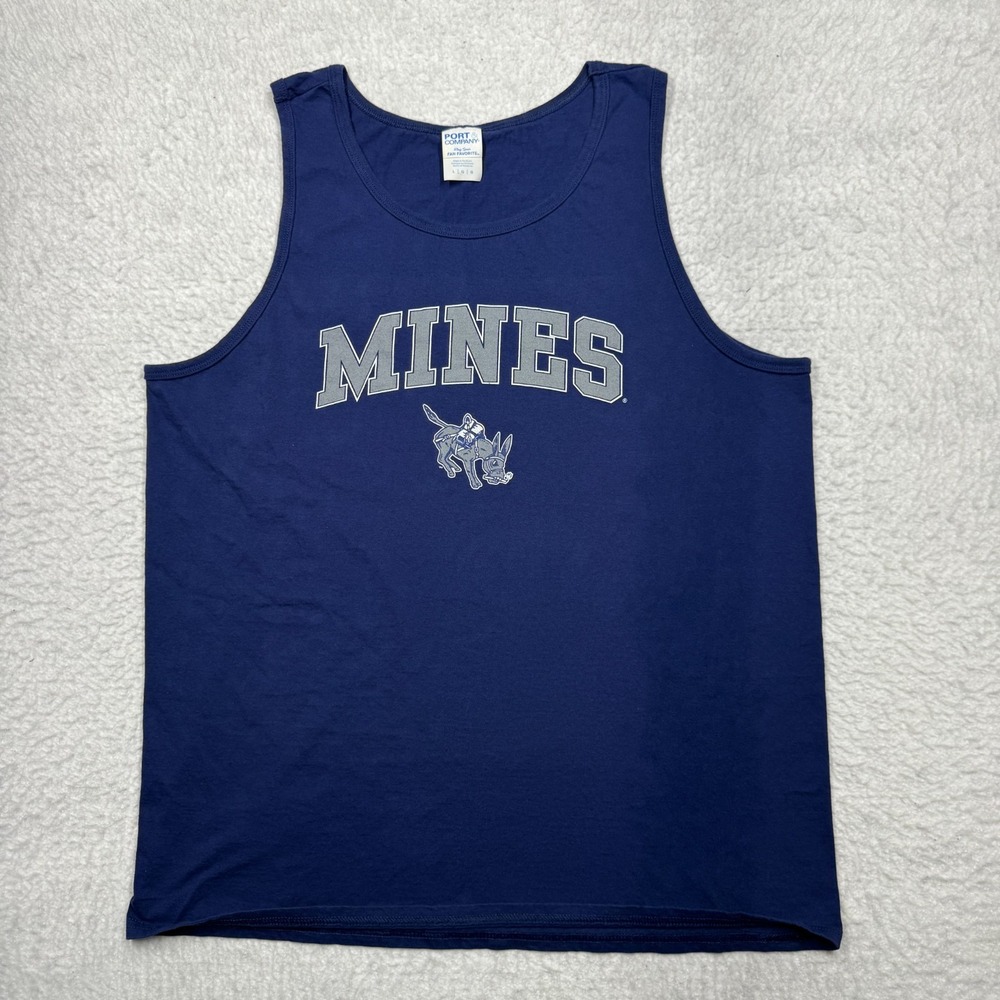The Colorado School Of Mines Orediggers Tank Top Sleeveless Shirt Men's Size L
